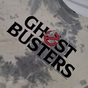 Ghostbusters Tie Dye Long Sleeve T Shirt Mens 2XL Black White Gray Movie